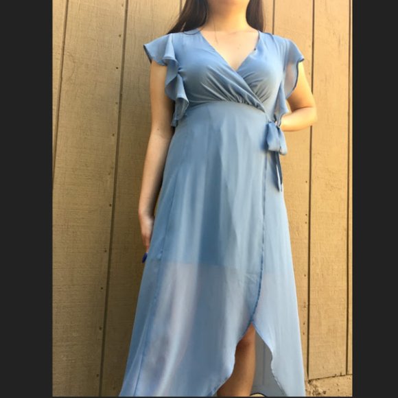 nordstrom blue maxi dress